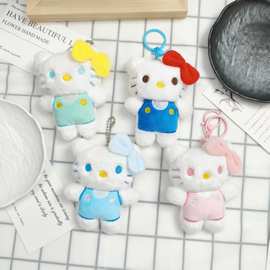 甜美猫咪吱吱叫毛绒公仔挂件可爱K猫包包钥匙扣服装胸针装饰挂饰