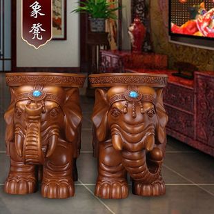 New Chinese Style Fortune Stool Living Room Shoe Changing Home Office Coffee Table Decoration Housewarming Gift