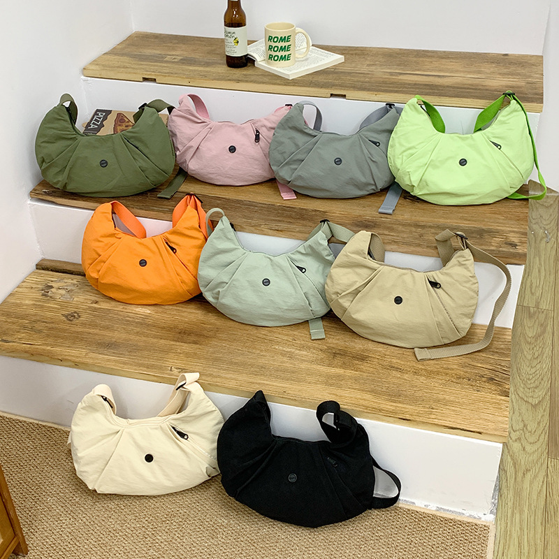 Bolso de hombro para niños y niñas con personalidad fresca de moda coreana, bolsa de bola de masa para niños de gran capacidad, bolsa para niños para deportes al aire libre