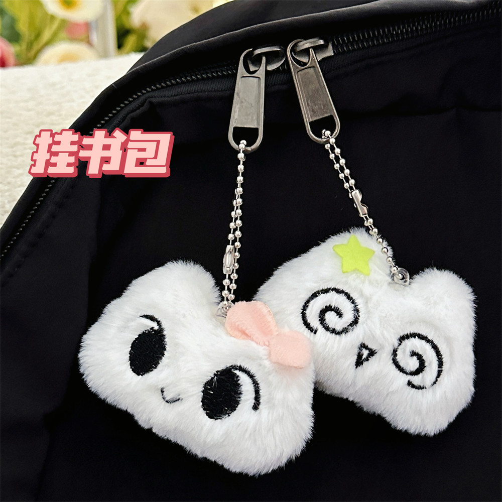 Nuevo lindo gatito de felpa muñeca colgante niña corazón mochila colgante super lindo llavero muñeca joyería al por mayor