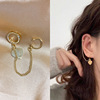 Advanced earrings, demi-season design ear clips, high-quality style, light luxury style, internet celebrity, 2021 collection