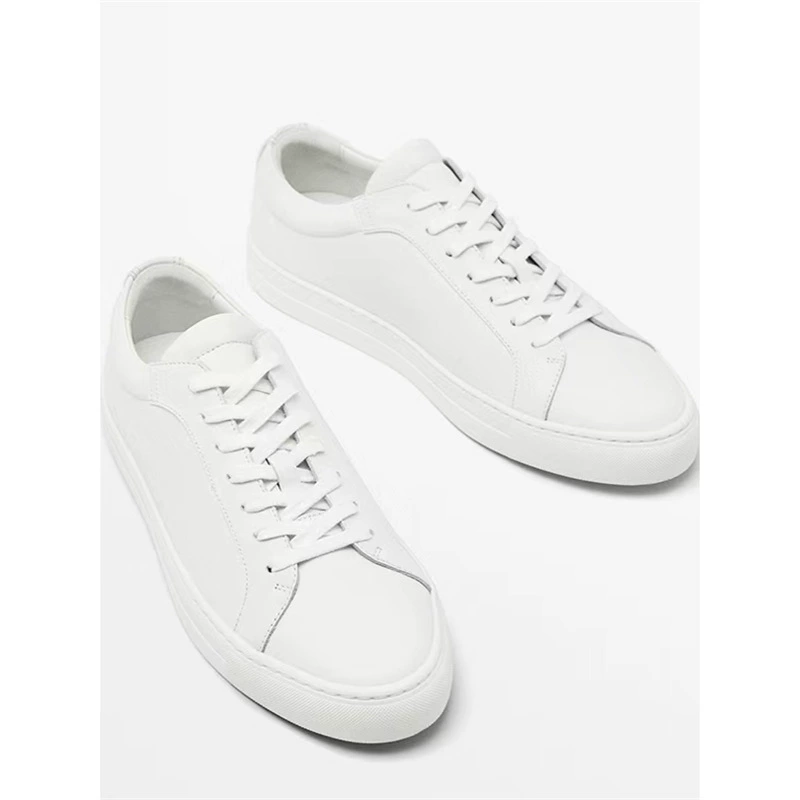 Можно разработать и оптом поставлять новые модели мужских классических американских кроссовок из натуральной кожи, белые, повседневные, спортивные, на шнурках, без этикеток, 2025 года выпуска.