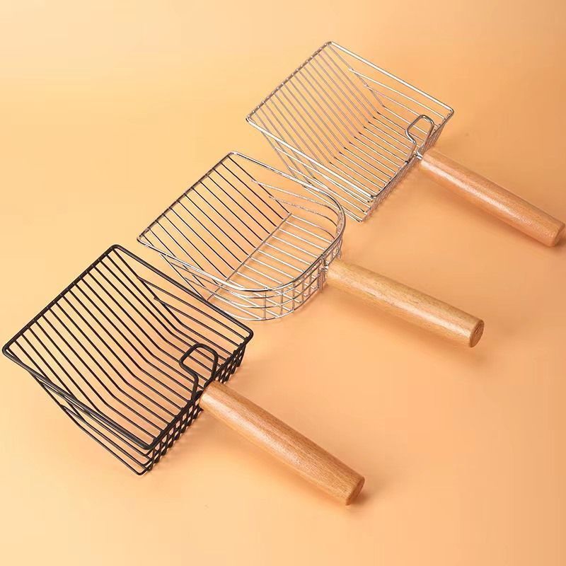 Metal Extra Large Thickened Strip Non-Stainless Steel Tofu Litter Tool Cat Poop Scoop_voghion.com