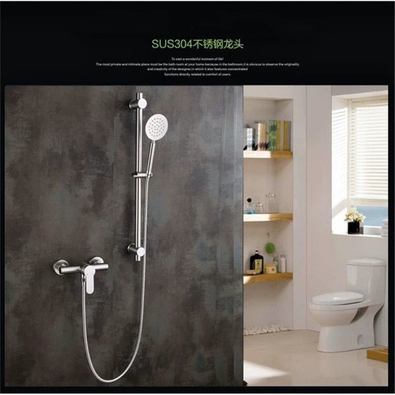 304 stainless steel shower faucet, hot and cold bathtub faucet, bathroom concealed three-in-one faucet, mixing valve set factory Specification drawing