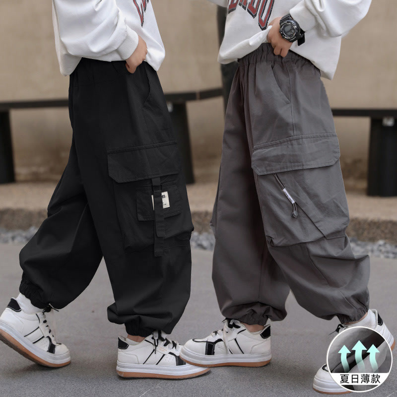 Summer Boys' Pants Cargo Pants Children's Mosquito-Proof Pants 2025 New Summer Thin Style for Older Children Casual Pants Boys