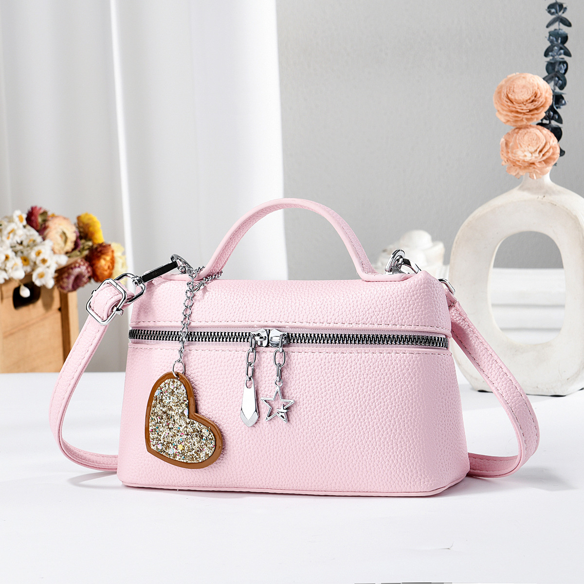 Amor colgante bolso cuadrado pequeño bolso compacto de color sólido bolso de hombro universal mochila cross-border bagsd