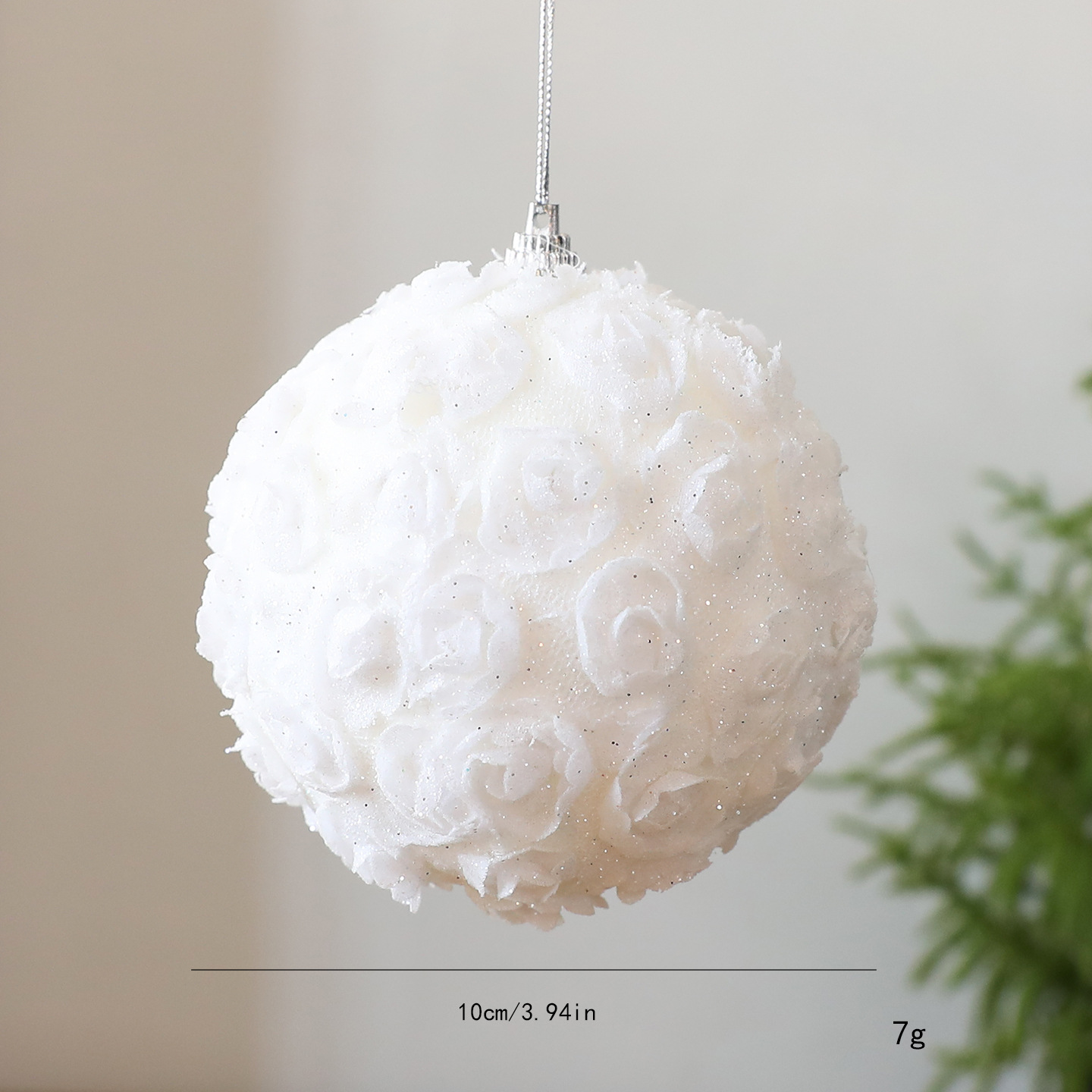 Nuevo árbol de Navidad de 10CM bola de decoración de bolas de Navidad colgantes de espuma pilares decoraciones de Navidad colgantes de bolas