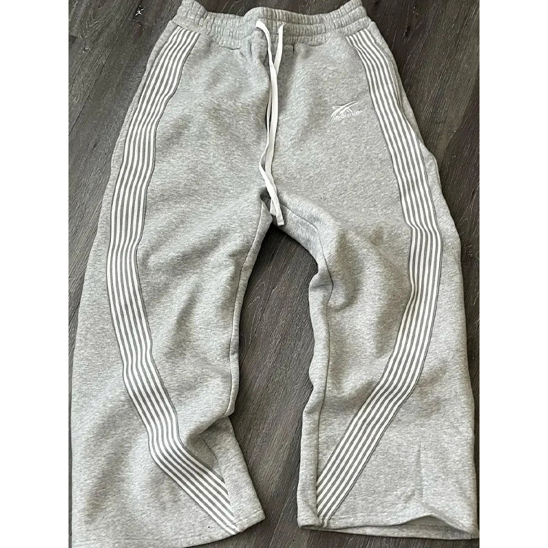 Men's Hip Hop Streetwear Pants – Striped Loose Fit Straight Leg Trousers (S-2XL)_ecoleips.com