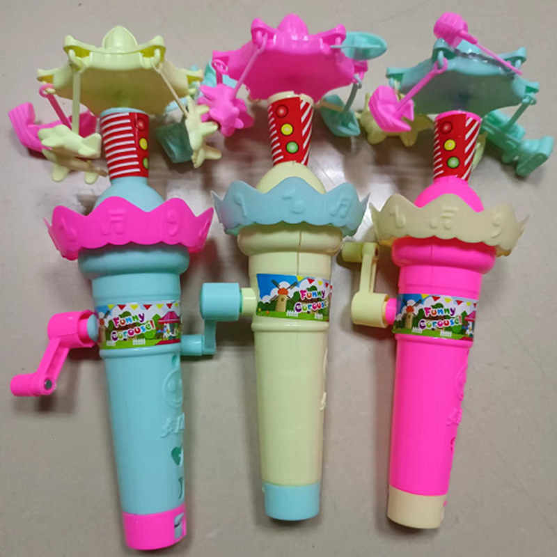 New Creative Light-Up Hand-Crank Roller Coaster Children's Festival Light Toy Square Night Market Stall