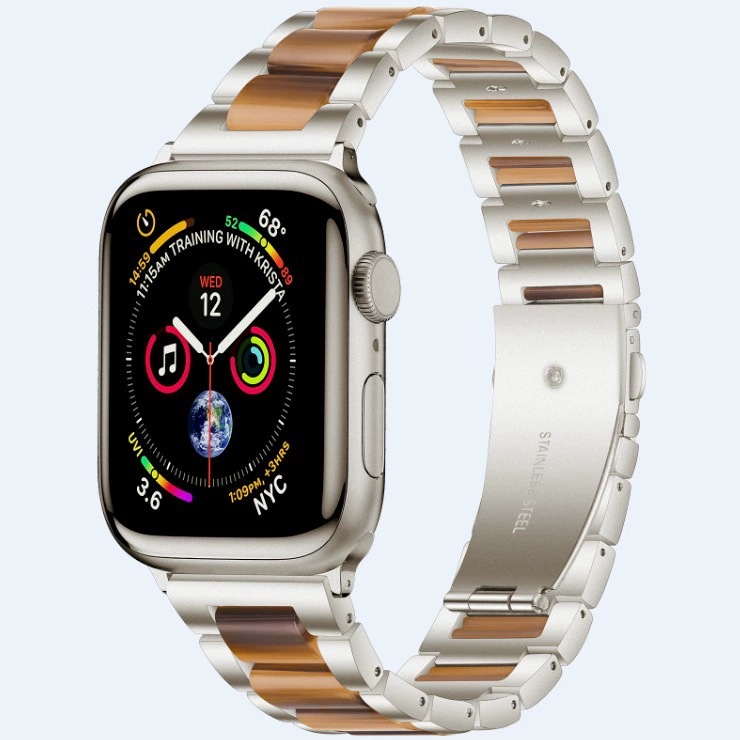 Применение Apple Watch с металлическим ремешком из смолы Applewatch iWatch6/5/4/3/2/1