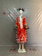 清朝古装格格服装满族旗服女古代宫女娘娘嬷嬷宫廷甄嬛传演出服装