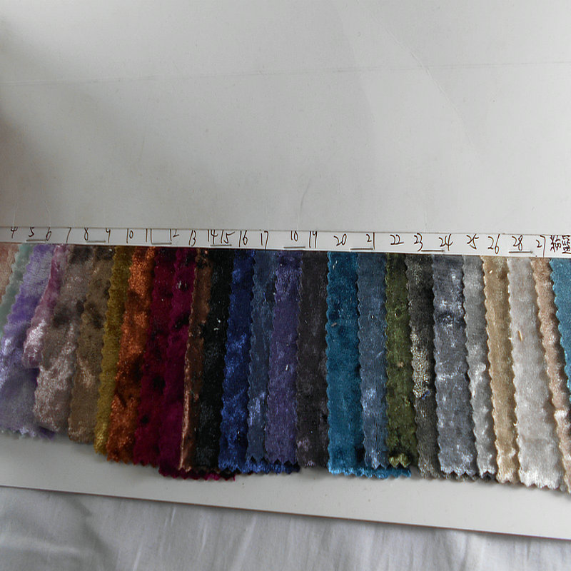 全光涤氨金钻绒金丝绒布韩国绒扎染圆圈磨圈扎染女装套装鞋帽面料