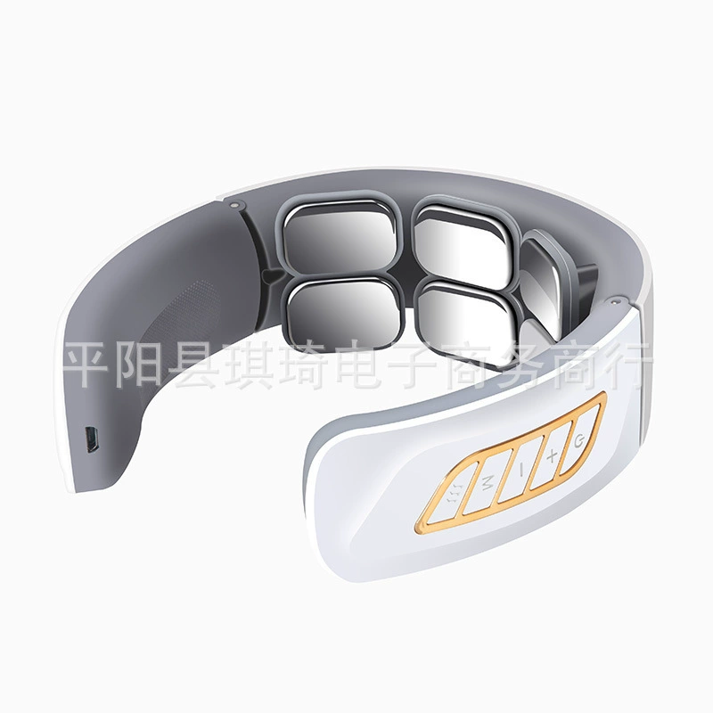 Electromagnetic Neck Massager, Universal, ABS, Neck Protection, Rechargeable & Multi‑head Options
