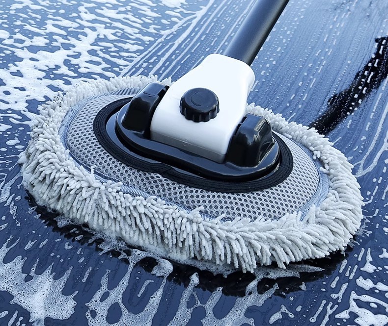 Car Wash Mop with Extendable Bendable Handle, Car-Specific Mop, Anti-Scratch Car Wash Brush, Cleaning Tool, Car Cleaning Magic Tool