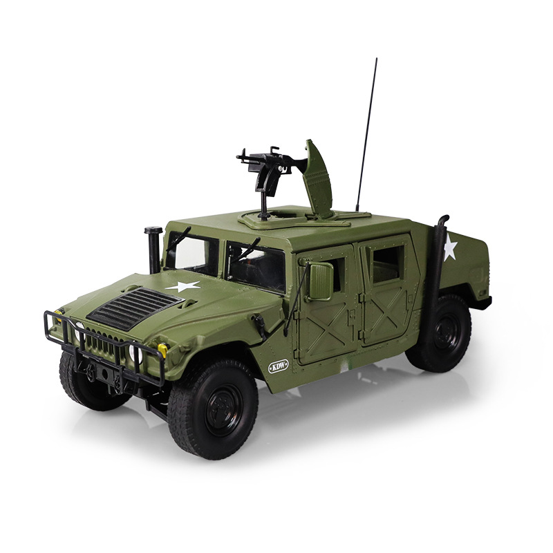1:18 modelo de aleación Hummer simulación de automóviles de campo vehículo todoterreno de gran tamaño adornos militares regalos comerciales