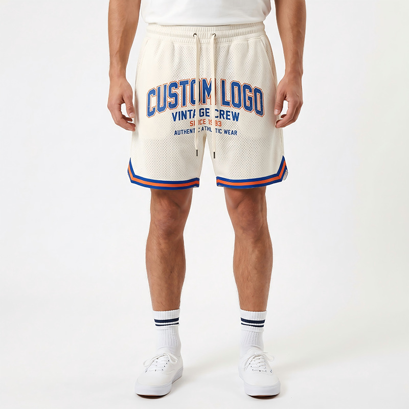 Pantalones de hombre de verano delgados pantalones de malla de sublimación caliente sueltos pantalones casuales de secado rápido pantalones cortos personalizados pantalones de hombre