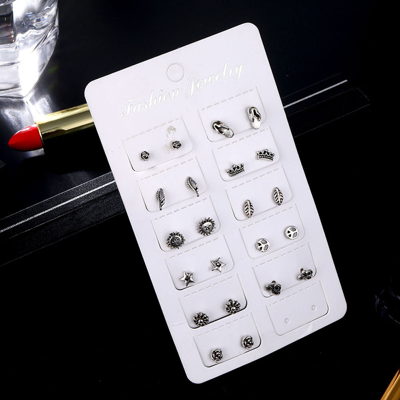 European Retro Style Men's Earrings With Celestial And Nature Motifs_voghion.com