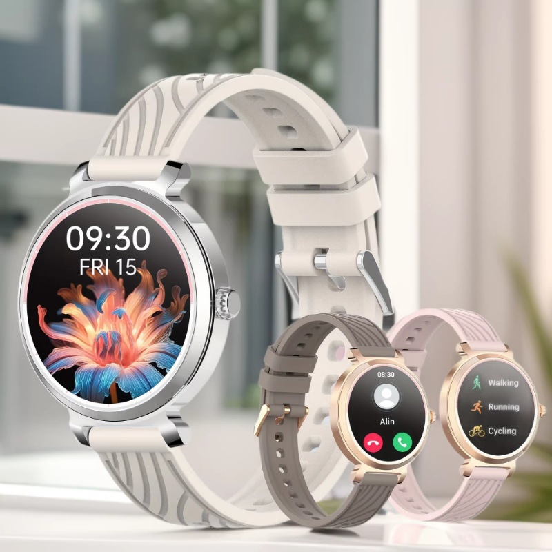 Novo smartwatch feminino moderno H28 com Bluetooth, contador de passos, rastreador de calorias e pulseira esportiva para comércio exterior._voghion.com