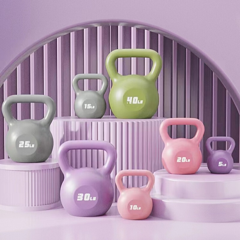A generation of color PE fitness kettlebell cross-border dumbbell home women's sports equipment men's competitive training