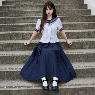 学院风海军领水手服衬衫制服JK长裙校园演出服装批发