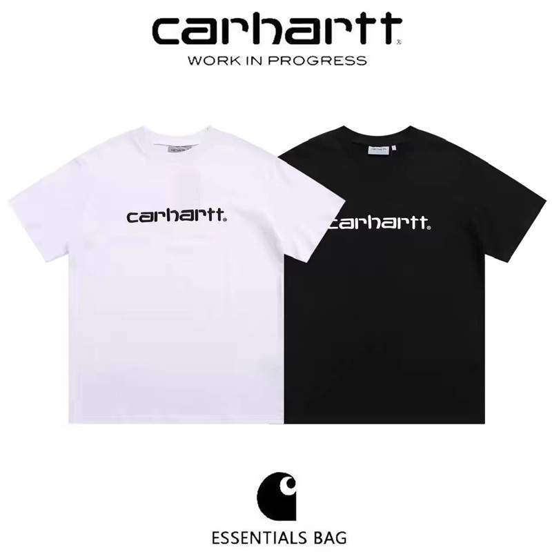 carharTT carharTT Classic Embroidered LeTTer ShorT-sleeved T-shirT for Men and Women Loose Couple VersaTile BoTToming ShirT Trendy