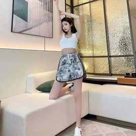外贸泰国夏季裤子新款热裤阔腿性感短裤休闲运动女拼接短裤单裤