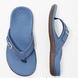Foreign Trade Large Size Sandals Women's 2022 New Casual Flat Bottom PU Metal Home Flip Flops wish Amazon