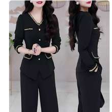 小香风黑色领时尚修身装饰衬衫外套女2025年秋季新款衬衣上衣