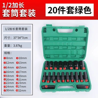 Mühərrik tənzimləmə alətləri, Extended Socket Set Auto - set-of-20-green