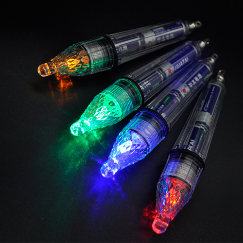 Fishing Lure with Colorful Underwater Lighting, Fish Attracting Lamp, Fishing Gear with Battery, Night Fishing Accessories