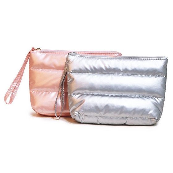 Cross-border New Quilted Cosmetic Bag Wash Bag High-grade ns Wind Internet Celebrity Portable Large Capacity Bright Face Down Bag Travel