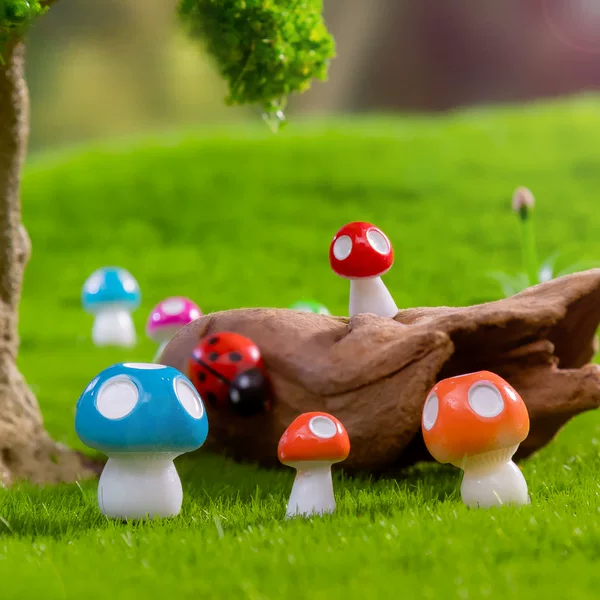 Moss Micro Landscape Creative Artificial Small Mushroom Gardening Landscaping Materials DIY Decoration Accessories Mini Small Ornaments