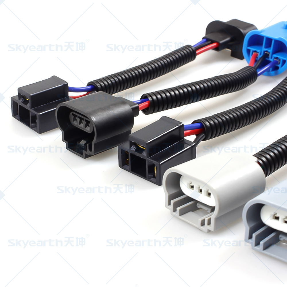 Faros de automóvil adaptador de lámpara de niebla de línea de extensión de lámpara de automóvil kit de arnés de cableado de fabricación directa puede producirse bajo demanda