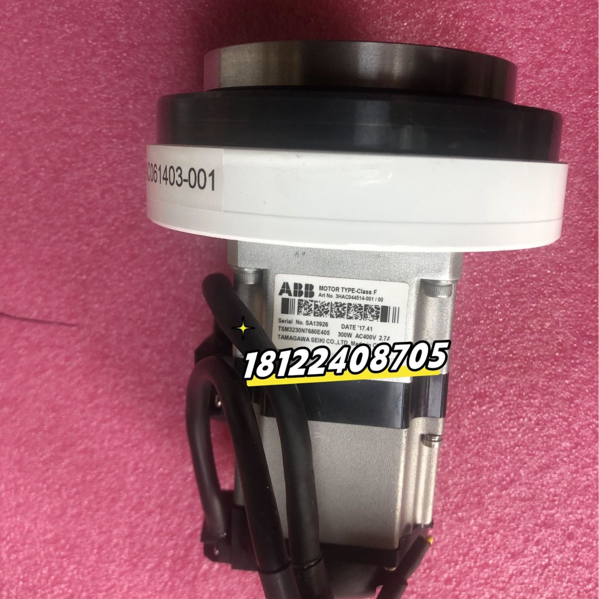 IRB1200机器人三轴电机3HAC044514-001议价