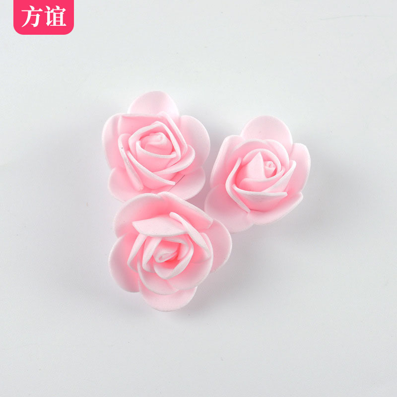 Día de San Valentín ramo de embalaje material DIY PE simulación rosa al por mayor 3,5 CMPE espuma flor rosa