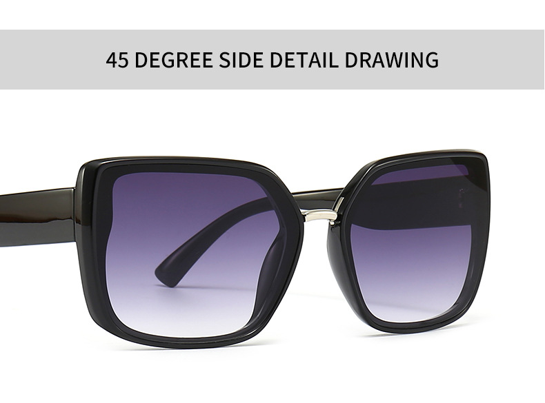 Square Sunglasses For Men Large Frame Retro Modern Style_voghion.com