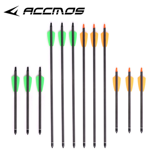 ACCMOS 7.5-inch 15-inch pure carbon crossbow with replaceable head bow and arrow shooting arm in various sizes