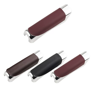 Car Decorative Handbrake Cover, Car Handbrake Decorative Cover, Decorative Cover, Leather Decorative Sheath, Electroplated Handbrake Cover