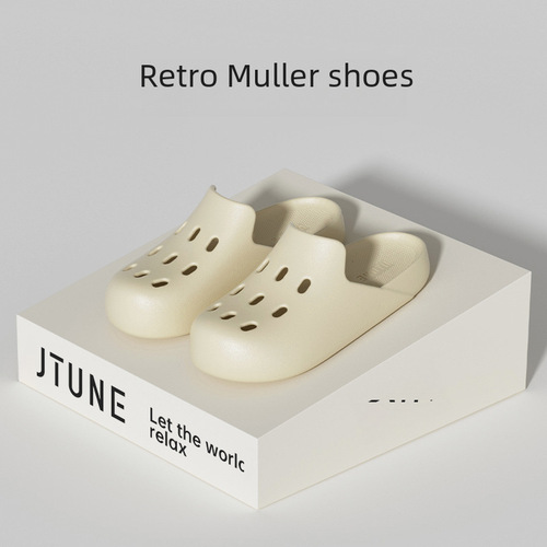 Women's Summer Thick Sole Slides with EVA Suede Feeling, Decorative Flower Pattern Foreign Trade Slippers