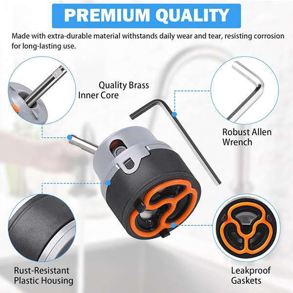 1 Set Color: Picture Color Material: Plastic + Metal Rp50587 Suitable for Dst Single Handle Kitchen