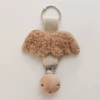 Apricot wooden brown angel wings