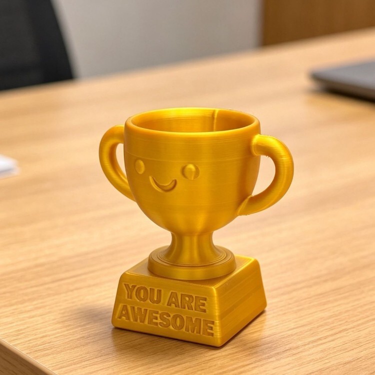 The "You're Awesome" trophy is suitable as a small gift, desktop decoration, classroom reward for children and students The "You're Awesome" trophy is suitable as a small gift, desktop decoration, classroom reward for children and students