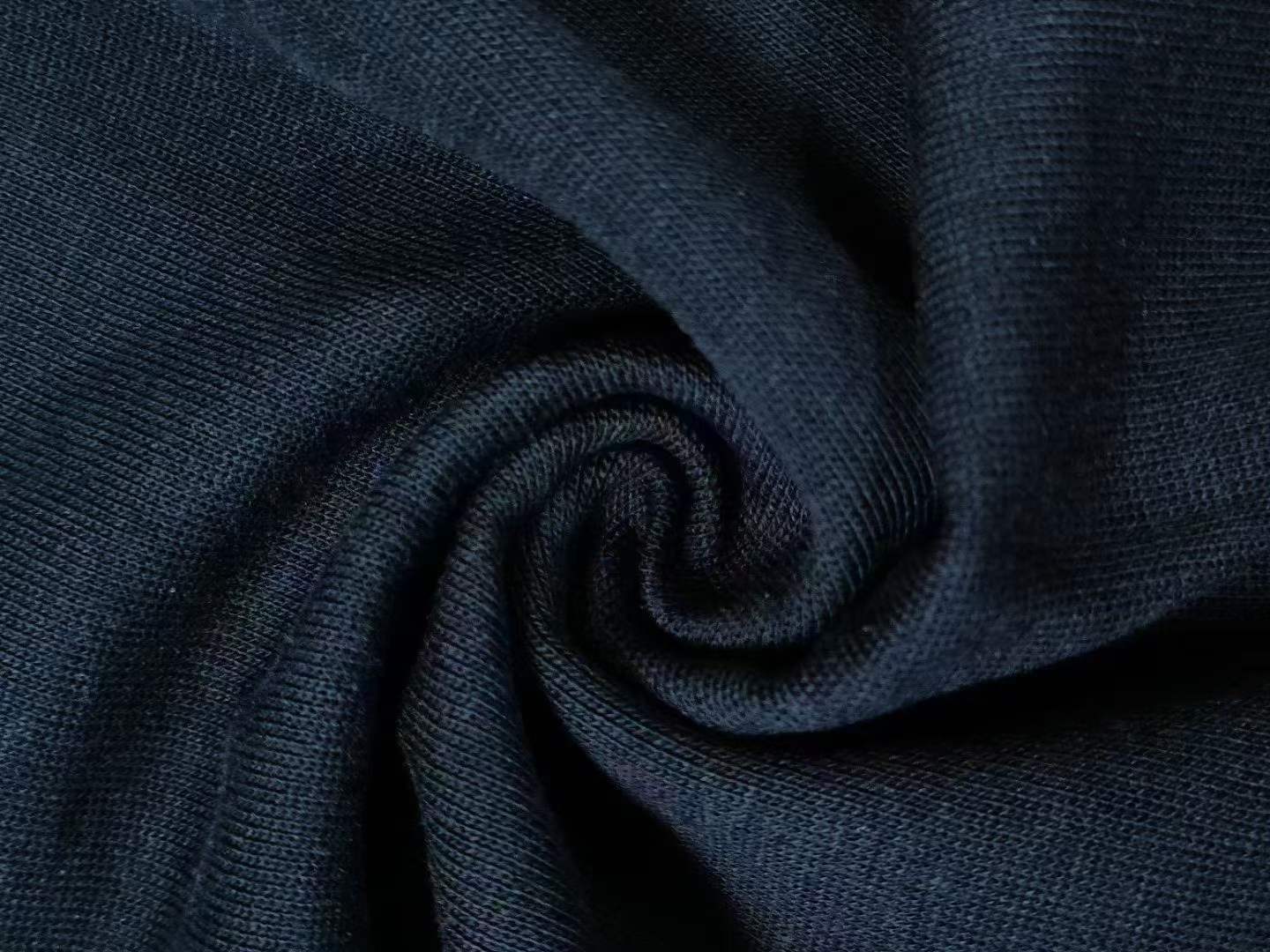 PIMA棉氨纶1乘1罗纹，深藏青，260克，200门幅，现货300KG