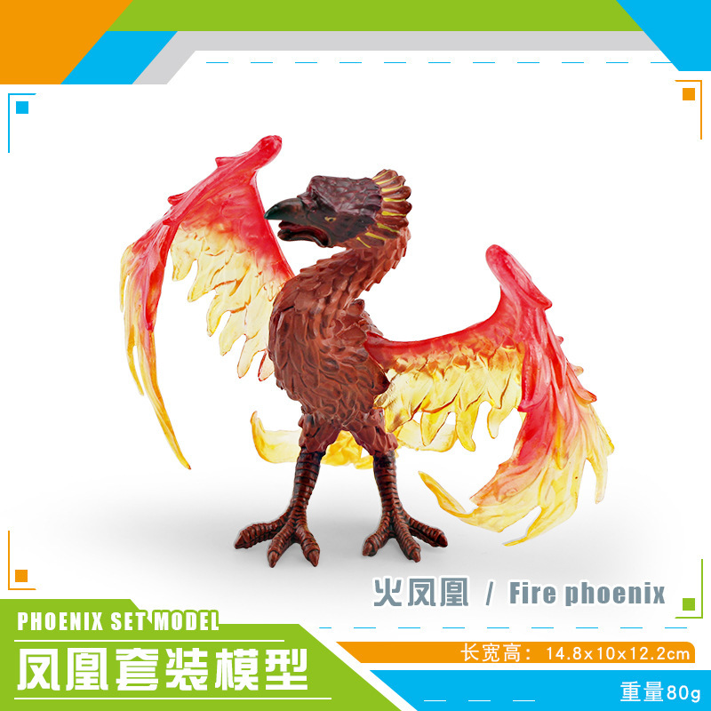 Exportación transfronteriza simulación de mitología occidental dragón modelo dragón de hielo dragón de acero fuego águila lobo dragón adornos estáticos de escritorio