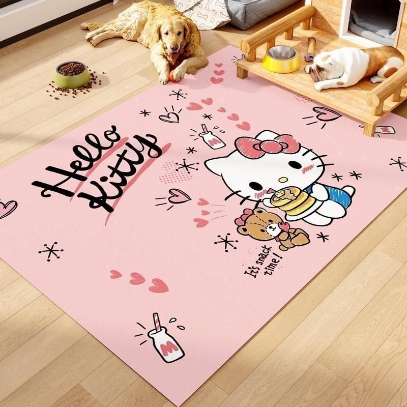 New pet feeding mat made of waterproof leather, urine-resistant and dirt-proof carpet, special non-slip floor mat for dogs and cats