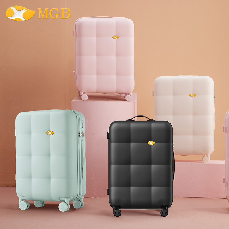 Cross-Border Luggage Set of Three Pieces, Large Capacity 28inch Student Trolley Suitcase 24inch Anti-Fall Ultra-Light Suitcase 20inch