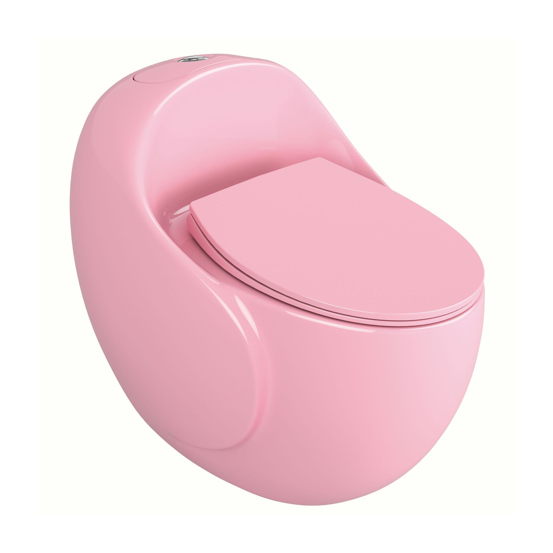 Nuevo hogar interior personalizado anti-bloqueo de una sola pieza fila de piso ultra-alto sifón moderno simple inodoro redondo al por mayor