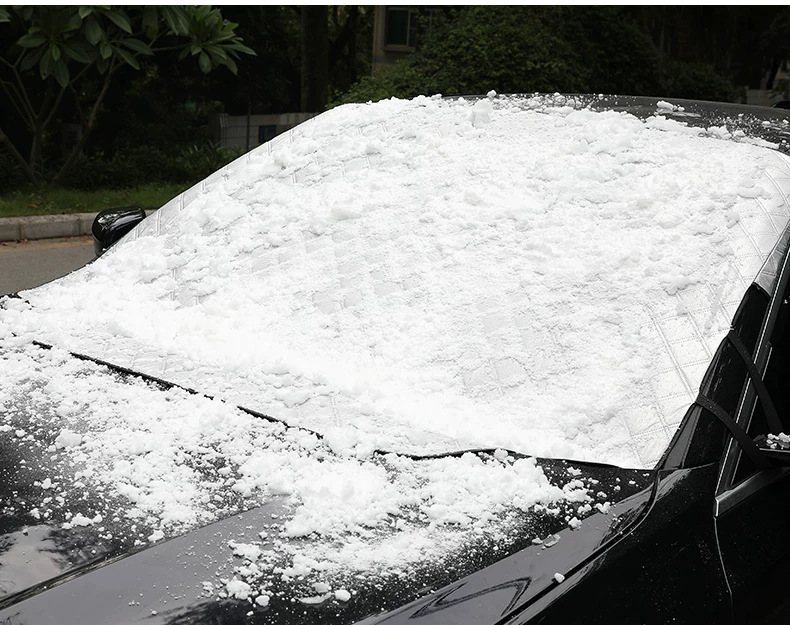 Car sunshade, sun protection, heat insulation, large-size car cover, thickened front windshield cover, snow shield, and frost protection