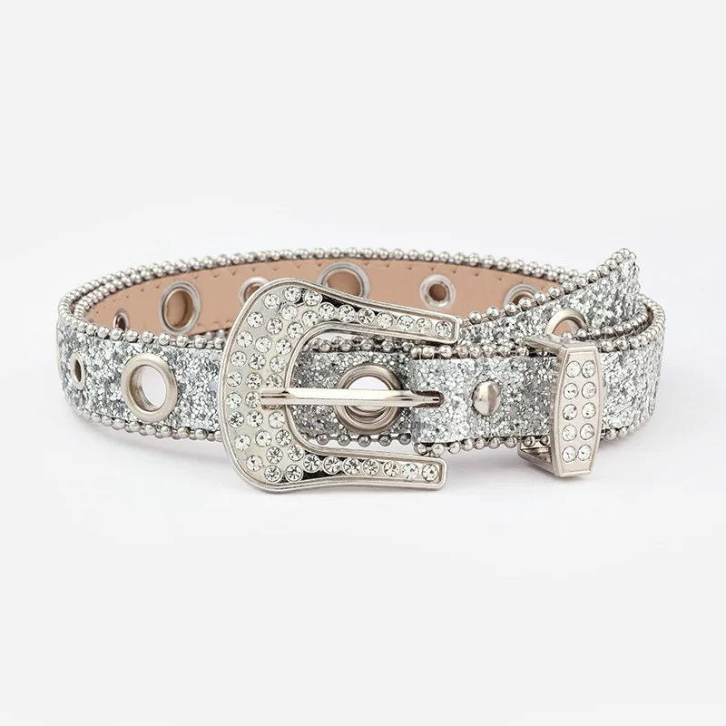 (Торговля через границу), модный ремень, джинсы, wish, инкрустированная diamond