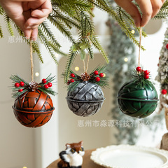 クロスボーダークリスマスカラフルなベルペンダントクリスマス装飾クリスマスツリー装飾シーンレイアウト装飾品雰囲気小道具